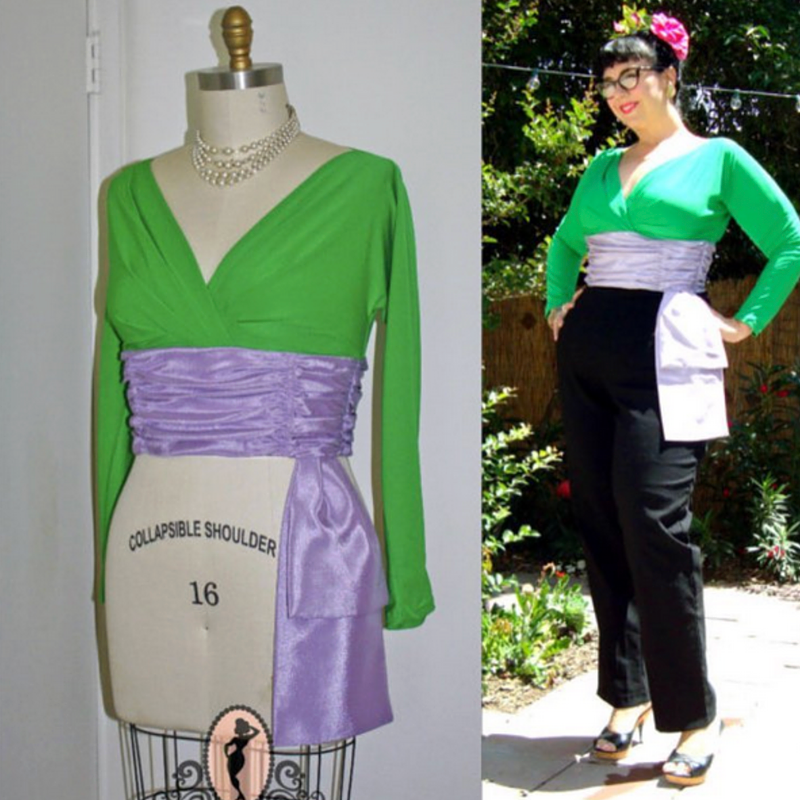 Marilyn's Cummerbund Blouse