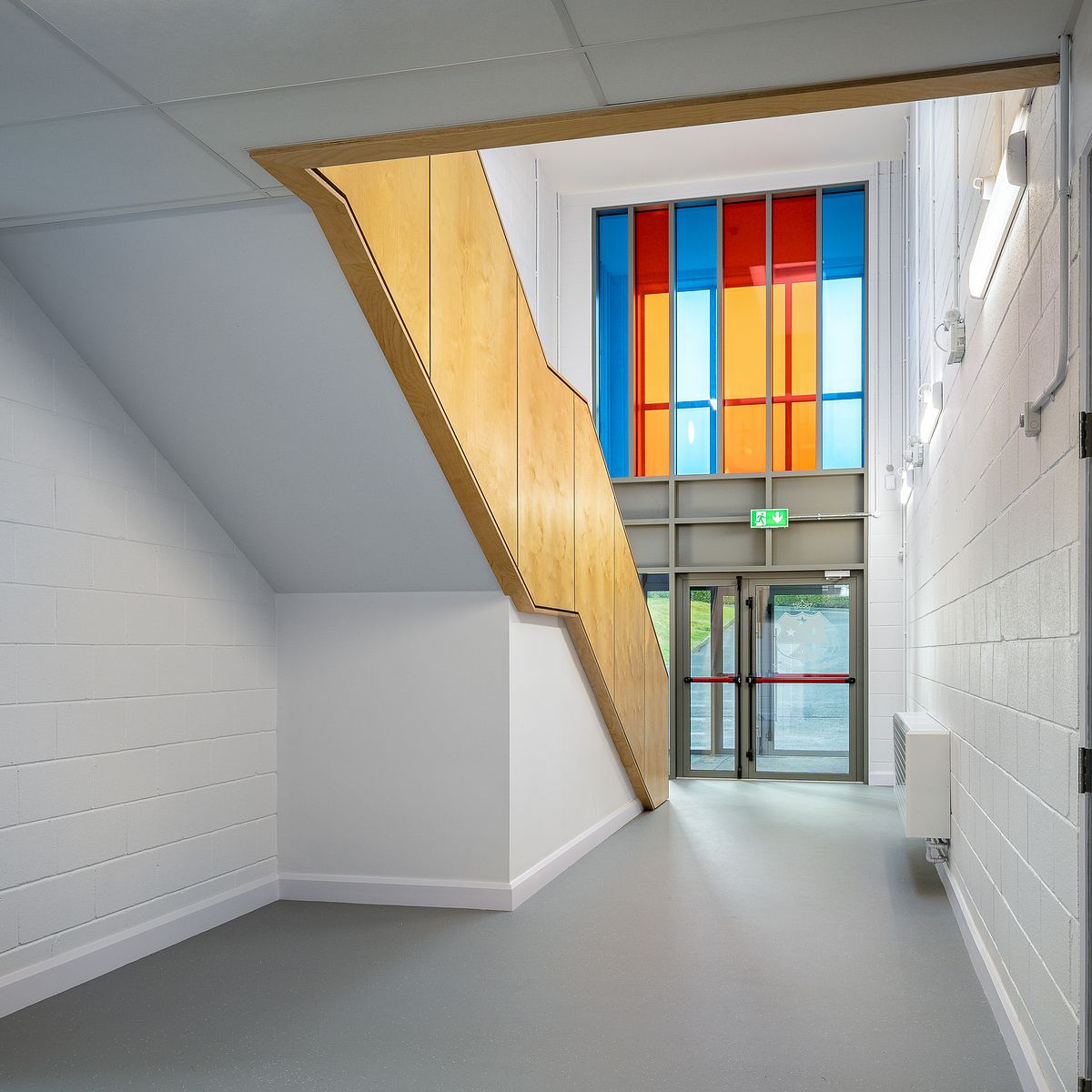 St. Mary's College Science Labs: Interior with Stained Glass, Arklow