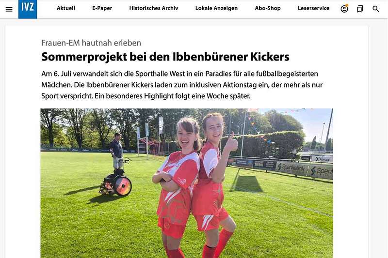 Ibbenbürener Kickers erleben Frauen-EM hautnah