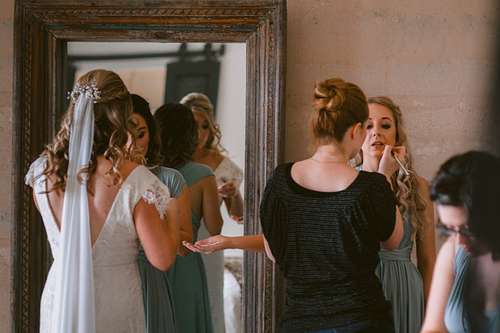 Bride Getting Ready