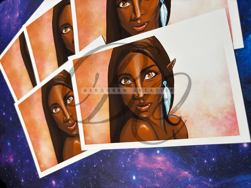 Troy from The Five Realms 4x6" Giclee art print - signed!