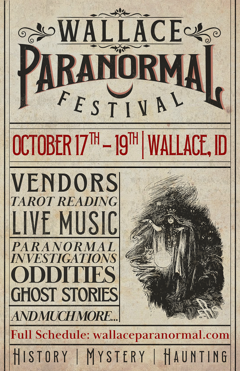 Wallace Paranormal Festival Official Poster