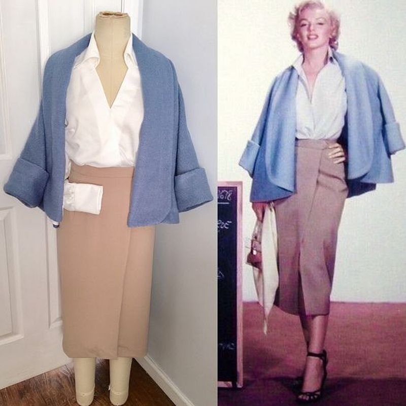 Marilyn's Blue Niagara Swing coat