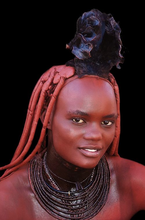 Portrait d'une femme Imba de Namibie
