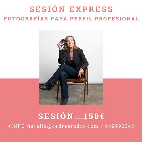 Sesi&oacute;n Express de fotograf&iacute;as para perfil profesional