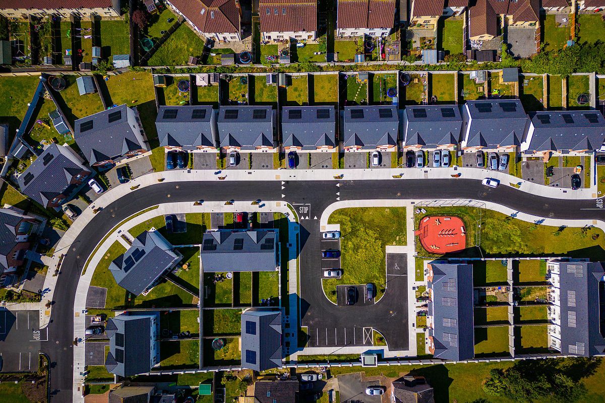 Aerial View of Clonmore Close Housing Development in Ardee
