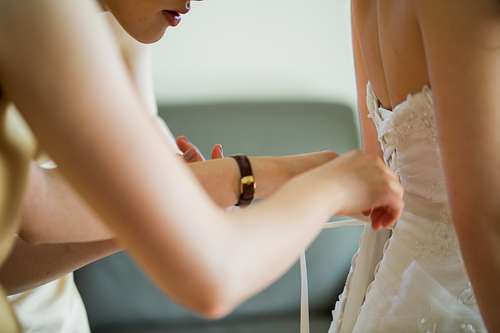 Bride Getting Ready