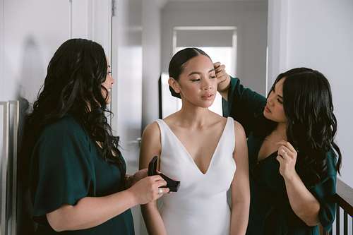 Bride Getting Ready