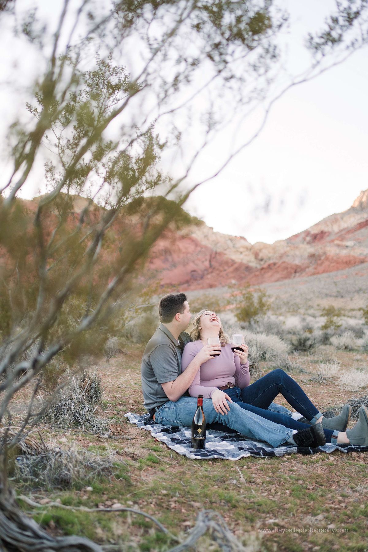 Red Rock Canyon, Las Vegas Nevada Engagement Photoshoot