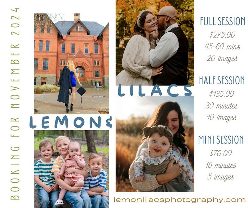 Now Booking for November 2024!