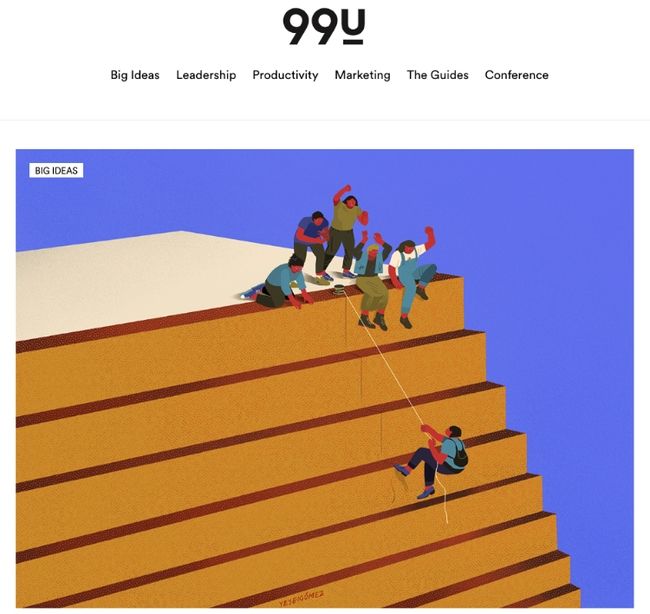 99U de los blogs de diseño creativo de Adobe