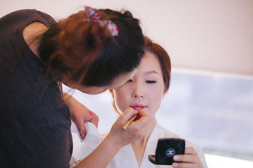 Bride Getting Ready