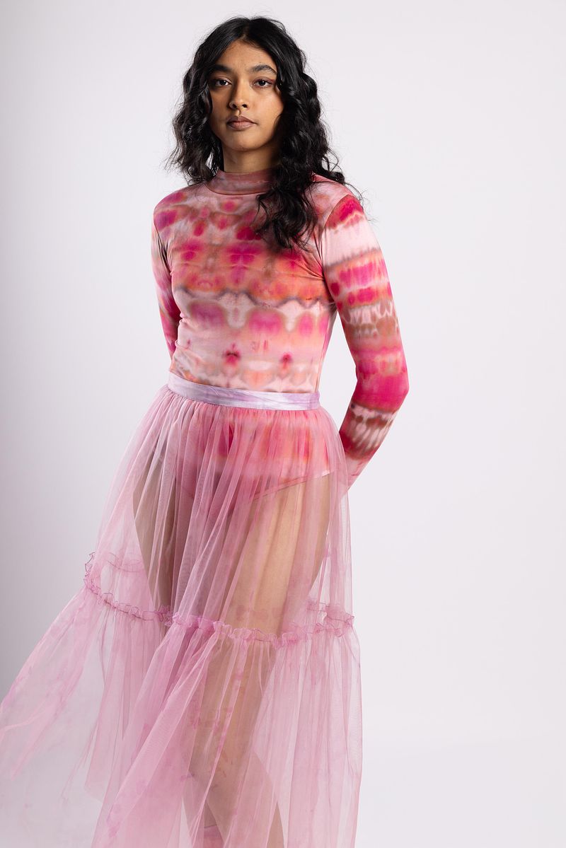 Full Sleeve Leotard - Rosé Hour