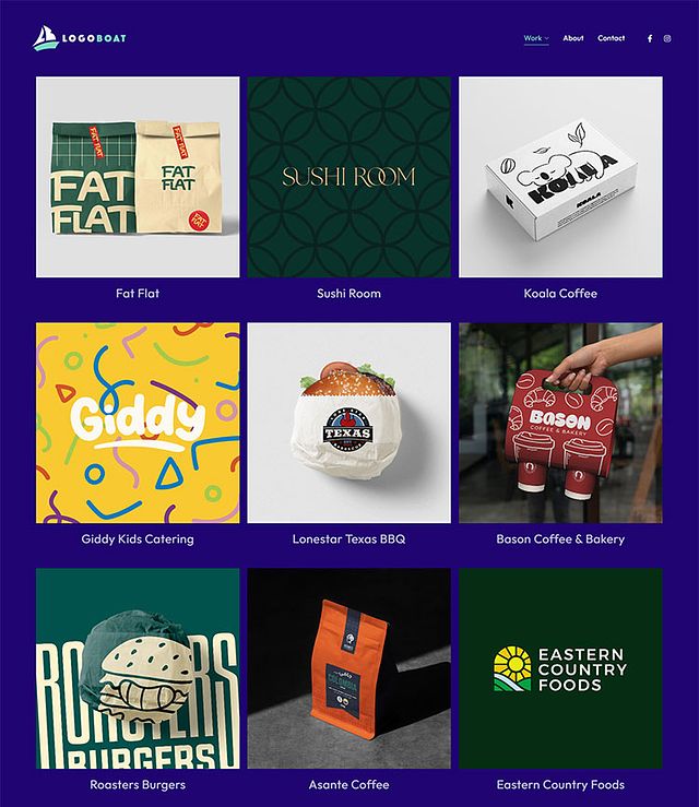 LogoBoat Portfolio Website Examples