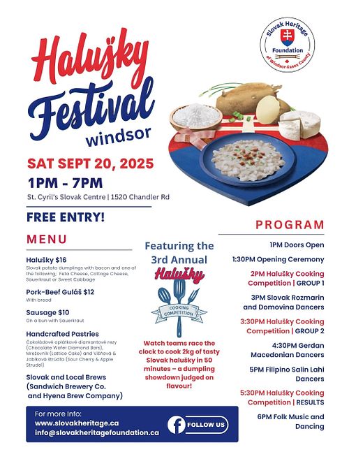 Halušky Festival Windsor 2025