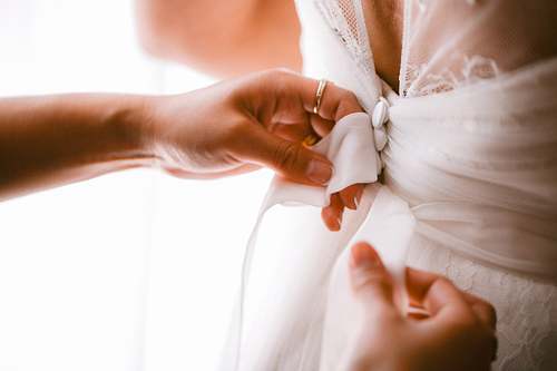Bride Getting Ready