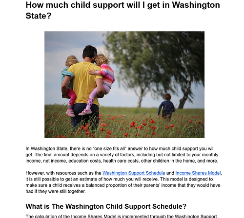 How much child support will I get in Washington State?