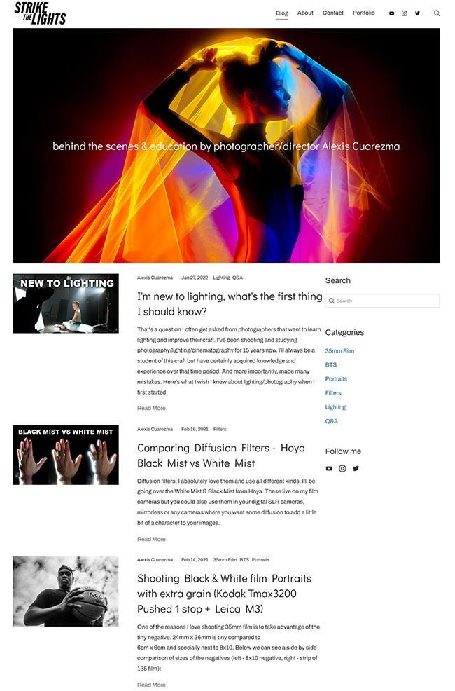 Strike the Lights Melhores sites de blog
