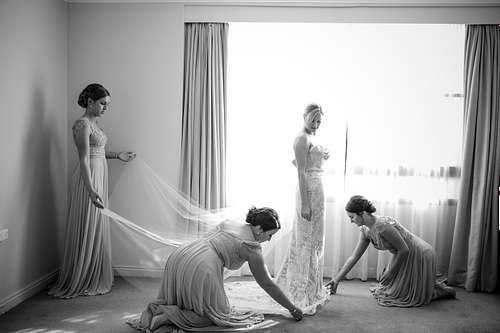 Bride Getting Ready