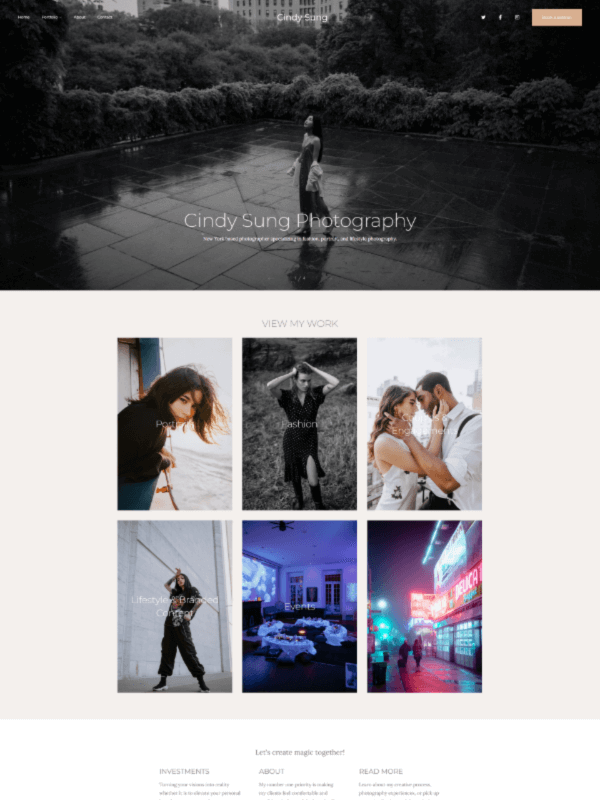 Cindy Sung - Fashion, Portrait, Lifestyle Photography Website