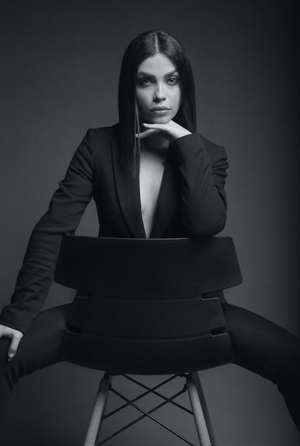 Schwarz-Weiß-Modefotografie