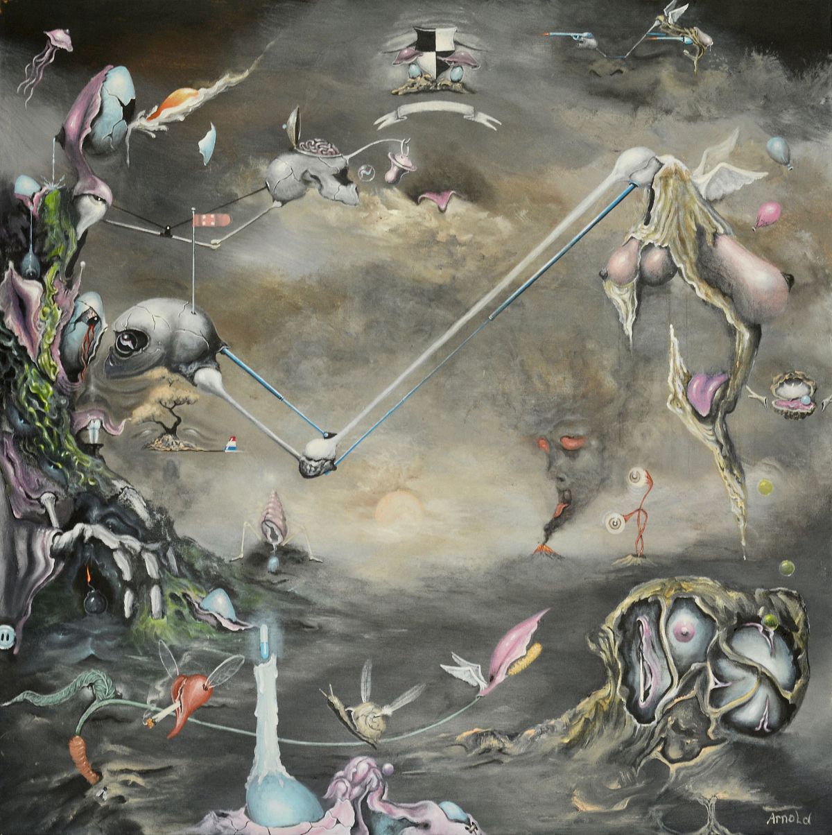 Curiosity &ndash; modern surrealist Dutch artist Arnold Janssen