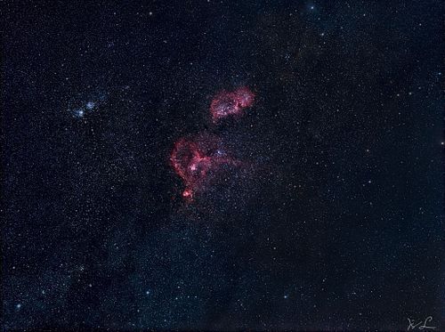 IC 1805/1848   Heart and Soul Nebula