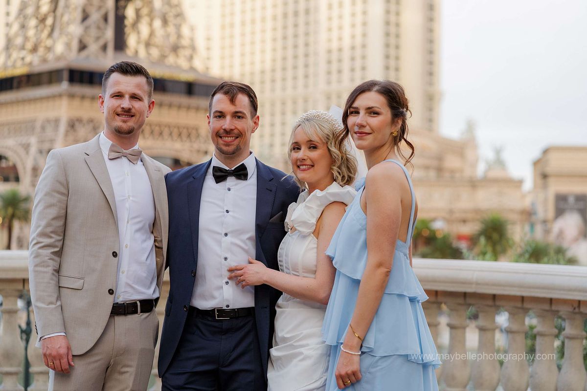 Las Vegas Strip, Bellagio Fountains, Paris Eiffel Tower, Little White Chapel Elopement and Wedding Photoshoot