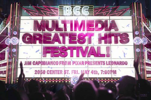 Multimedia marquee poster