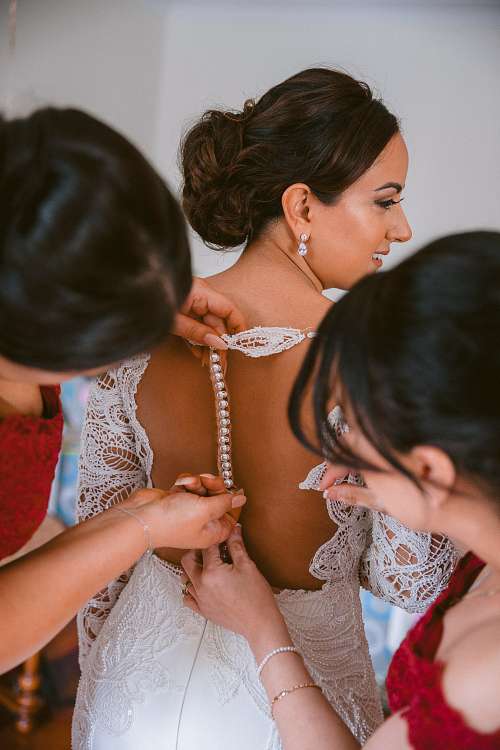 Bride Getting Ready