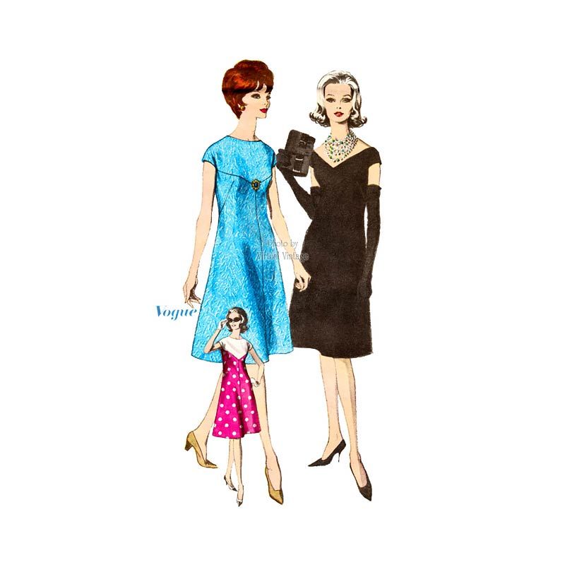 1960s cocktail dress pattern Vintage Sewing Pattern 1960s 60s Halter Cocktail Dress Evening Frock PICK  YOUR SIZE Bust 32 34 36 38 French and English