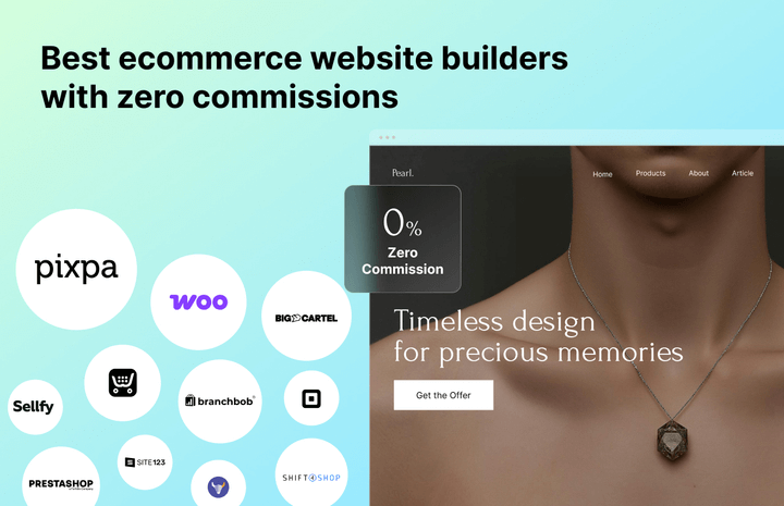 Best e-commerce website builders with zero commissions