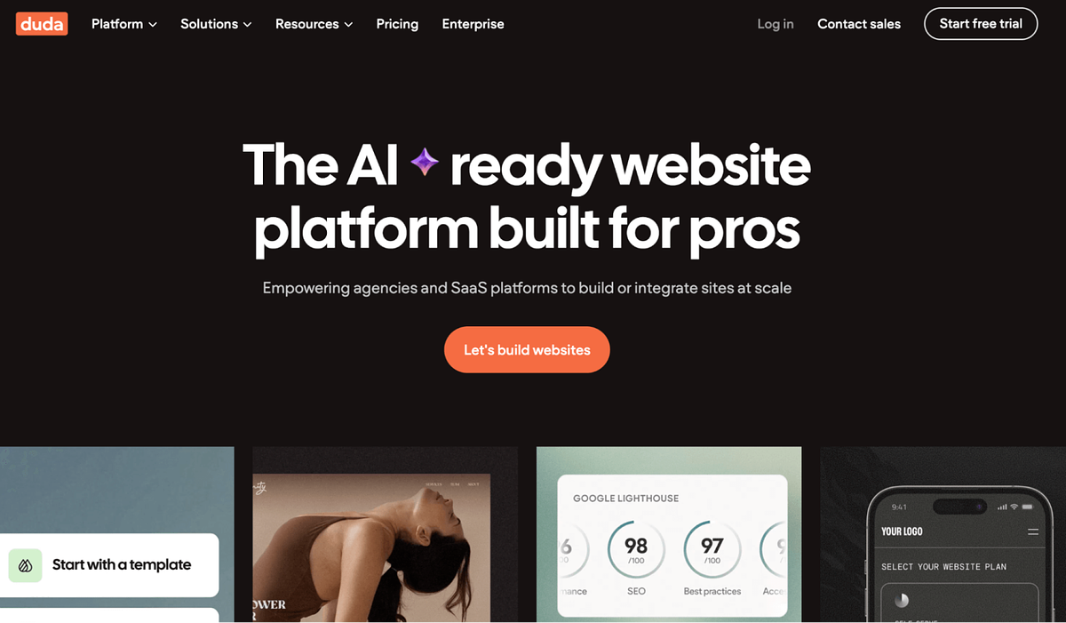 Zrzut ekranu strony głównej Dudy