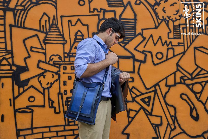 SKINS: Koshā Origin Leather Laptop Vertical Sling Bag