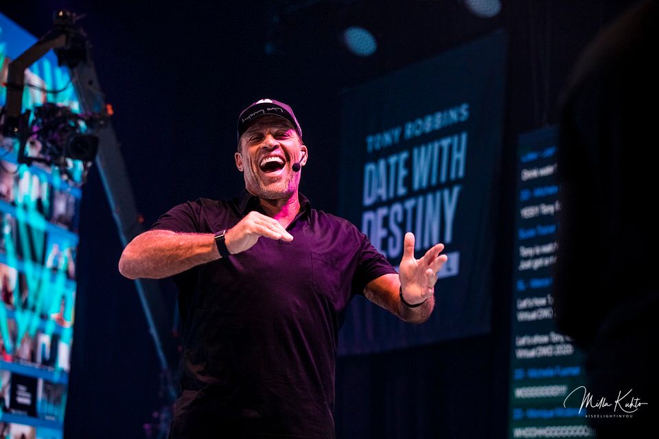 Tony Robbins - American author, Coach, Speaker, and Philanthropist.