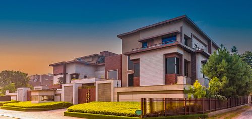 Residential Bungalow, Morning shot of the big bungalow