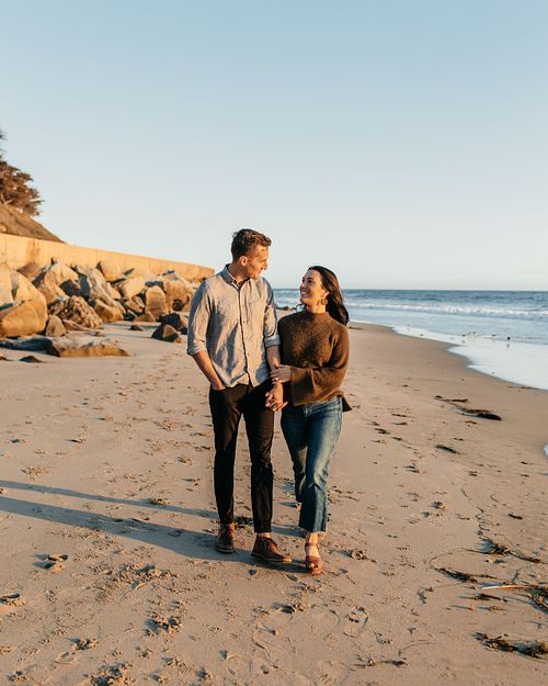 Savannah Engagement Session Beach Sunset