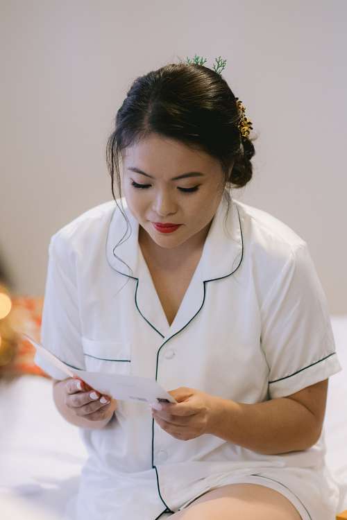 Bride Getting Ready