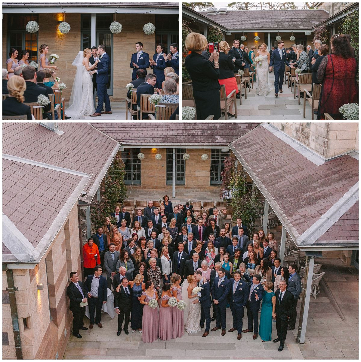 Wedding ceremony photos at Gunners Barracks Mosman.