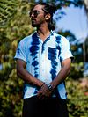 Rayon Tie Dye Blue Shirt