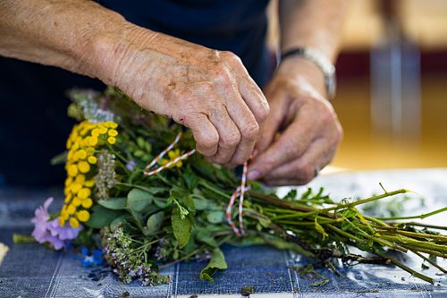 Kräuterstraussbinden