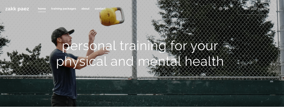 Zakk Paez potfolio website