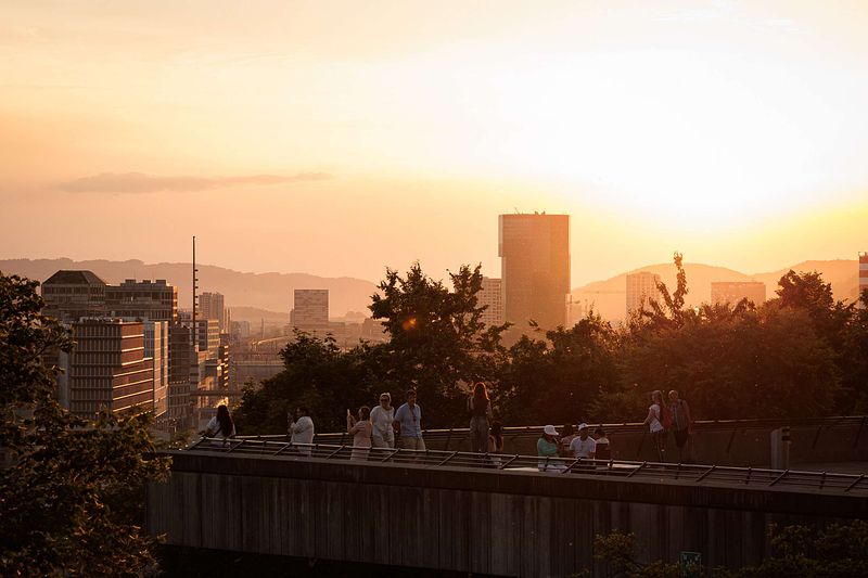 Zürich im goldenen Licht