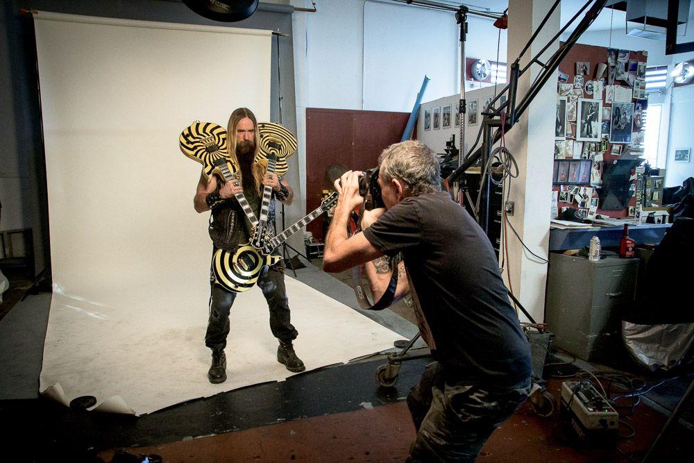 Zakk Wylde and Neil Zlozower in the studio - Photography by Igor RockXposure