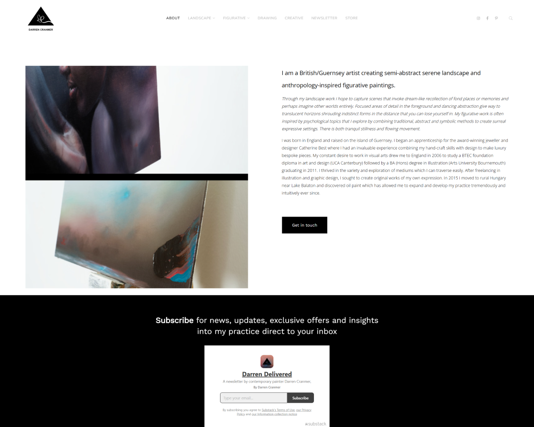 Darren Cranmer - Portfolio met figuratieve schilderijen