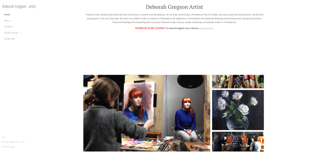 Deborah Gregson - Portret van een schilder