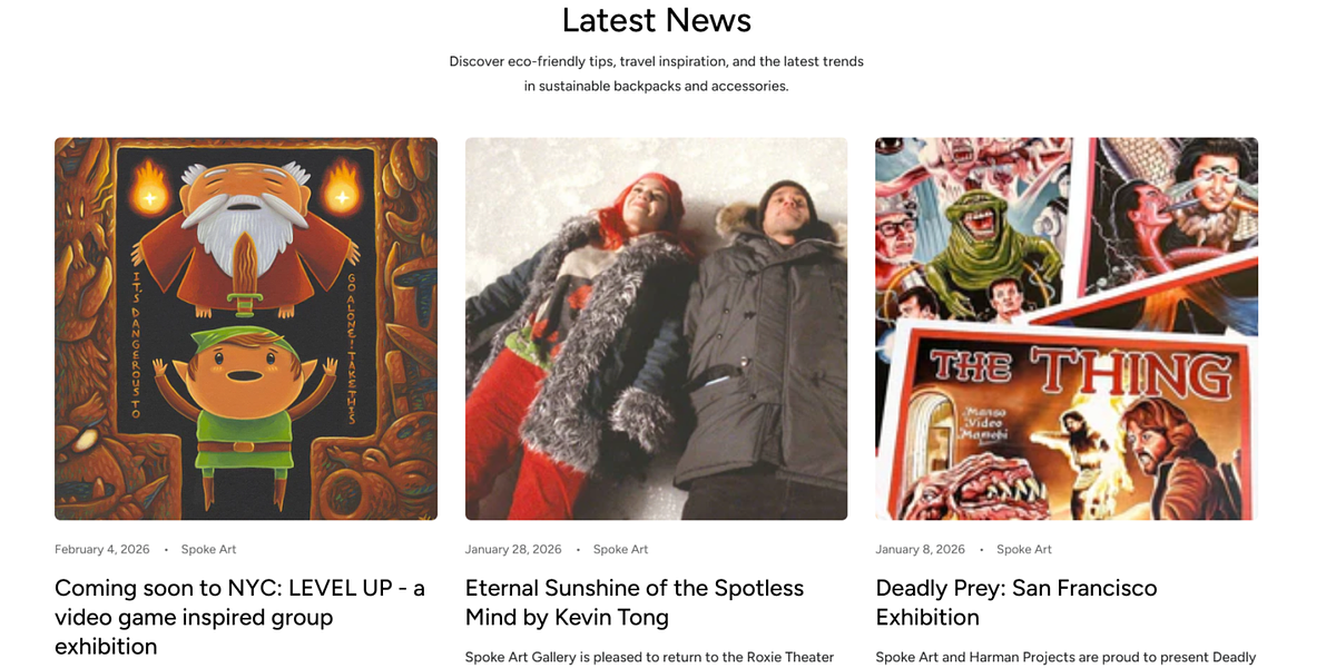 Spoke Art - art blog