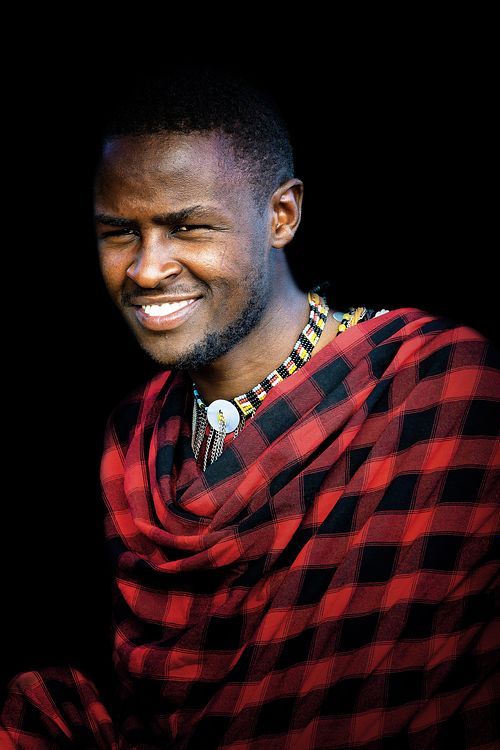 Portrait d'un homme massaï du Kenya