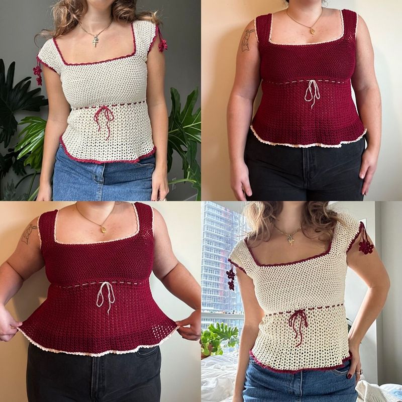 Babydoll Top- Crochet PDF Pattern