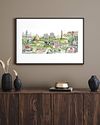 FINE ART PRINT Rotherham Townscape and Landmarks,Yorkshire, UK
